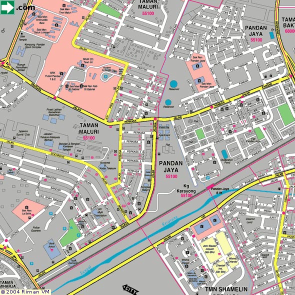 Taman Maluri Map